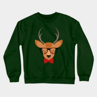 Hipster Deer Crewneck Sweatshirt